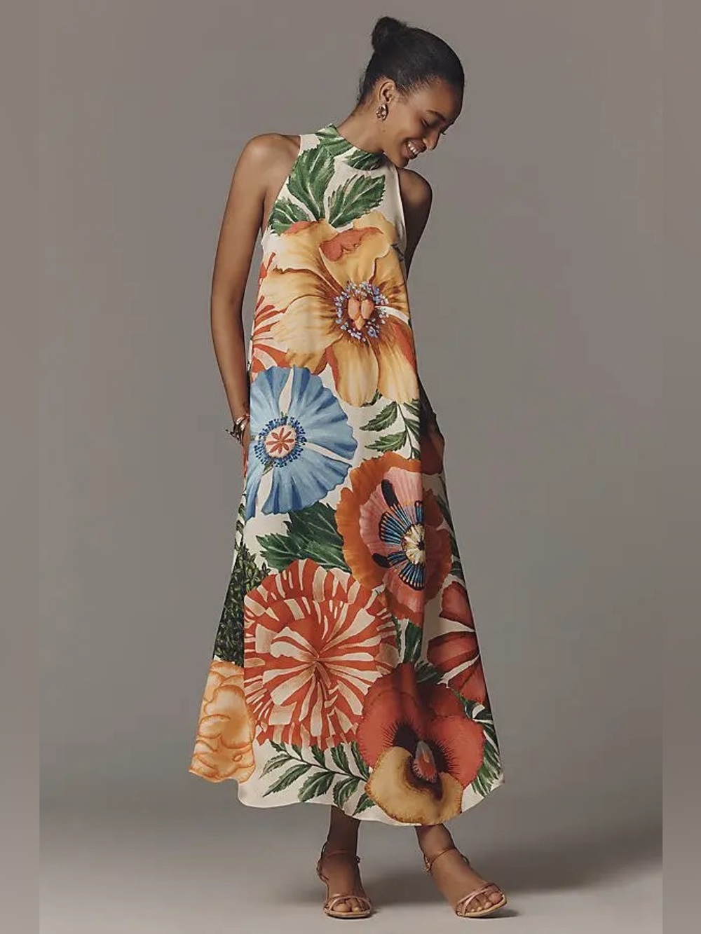 Farm Rio Halter Maxi Dress Size XL